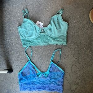 Free people underwire bra and bralette, NWT, 32D